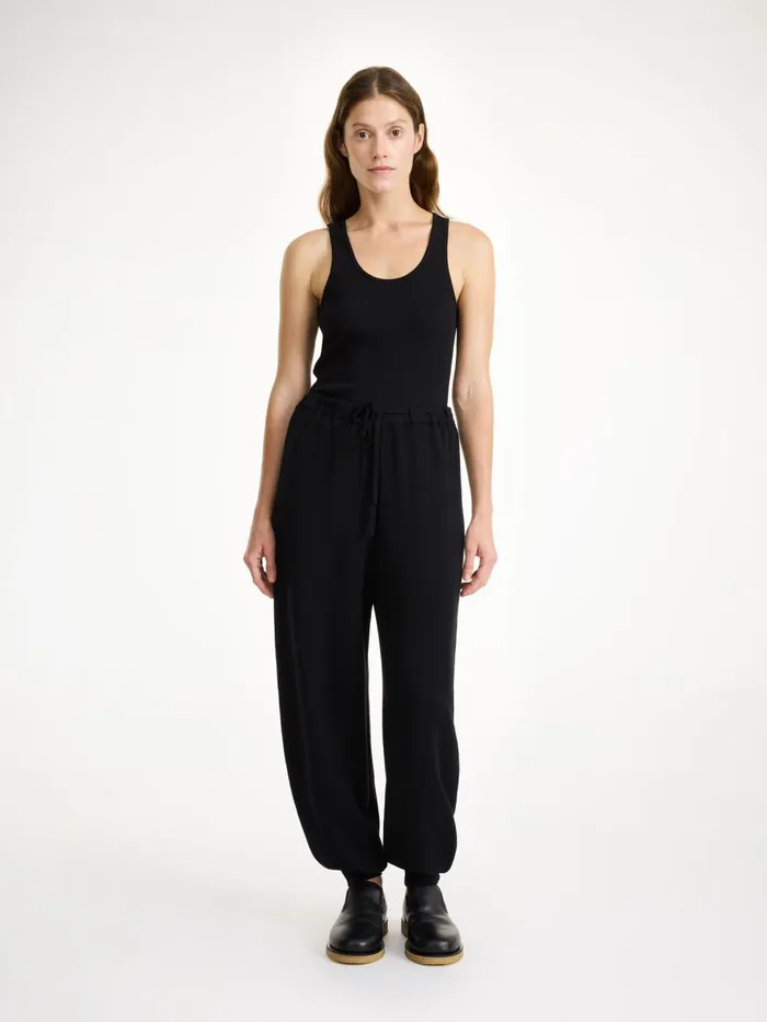 Tevana HighWaist Trousers Black Women By Malene Birger Knitwear