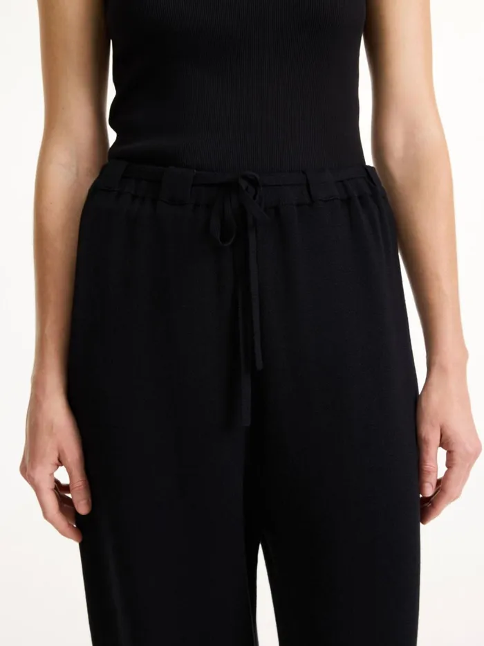 Tevana HighWaist Trousers Black Women By Malene Birger Knitwear