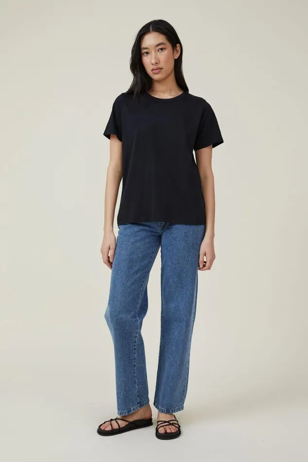 The Classic Organic Tee Black Women Cotton On Tops The Classic Organic Tee Black Women Cotton On Tops