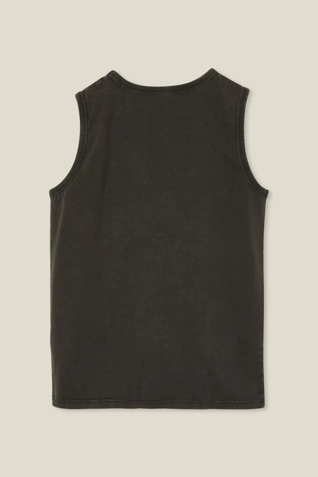 The Eddy Essential Tank Phantom Wash BoysGirls Cotton On Tops and TShirts