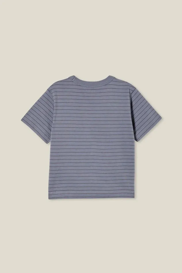 The Essential Short Sleeve Tee Steelrabbit Grey Stripe Boys Cotton On Tops and TShirts The Essential Short Sleeve Tee Steelrabbit Grey Stripe Boys Cotton On Tops and TShirts