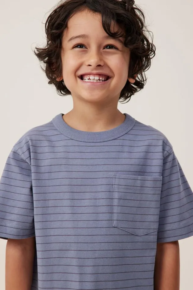 The Essential Short Sleeve Tee Steelrabbit Grey Stripe Boys Cotton On Tops and TShirts The Essential Short Sleeve Tee Steelrabbit Grey Stripe Boys Cotton On Tops and TShirts