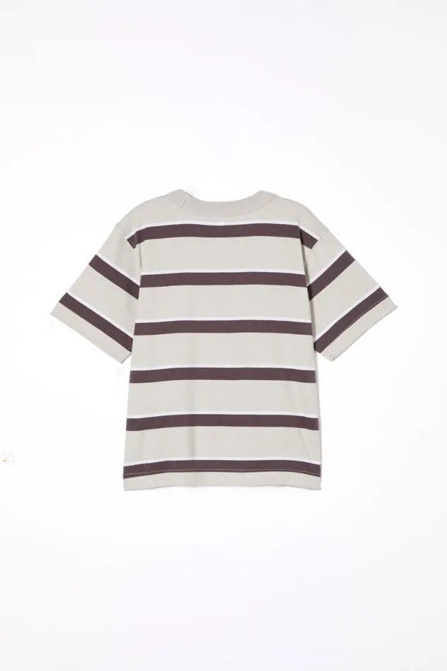 The Essential Short Sleeve Tee Winter Greyrabbit Greywhite Stripe Boys Cotton On Tops and TShirts The Essential Short Sleeve Tee Winter Greyrabbit Greywhite Stripe Boys Cotton On Tops and TShirts