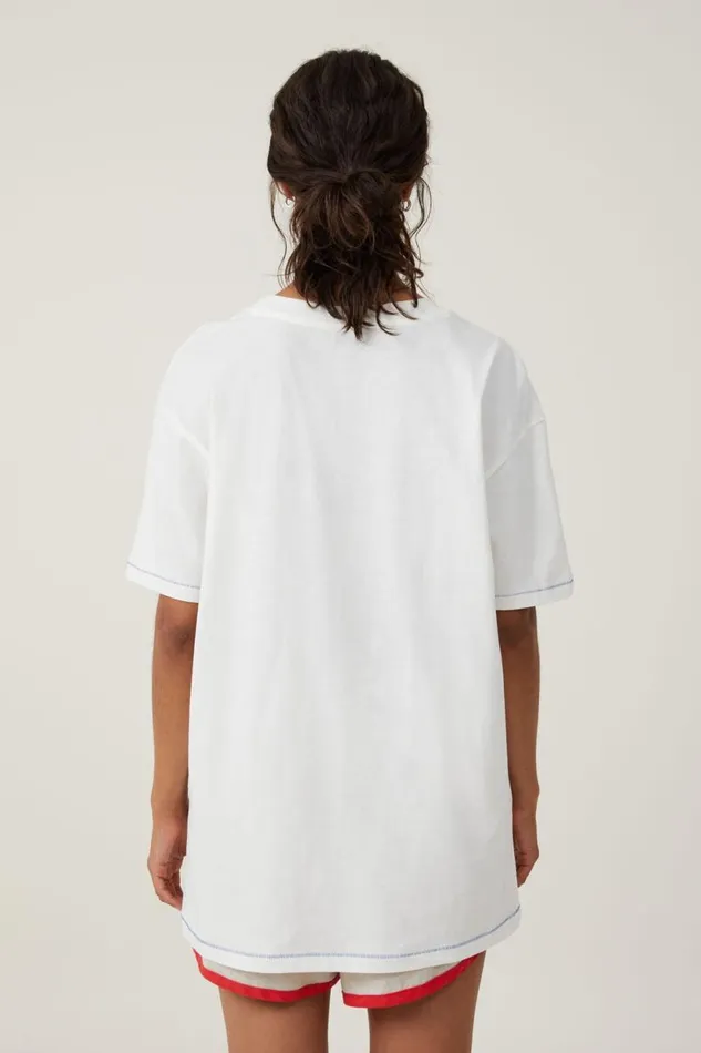 The Oversized Graphic Tee Cape Codvintage White Women Cotton On Tops The Oversized Graphic Tee Cape Codvintage White Women Cotton On Tops