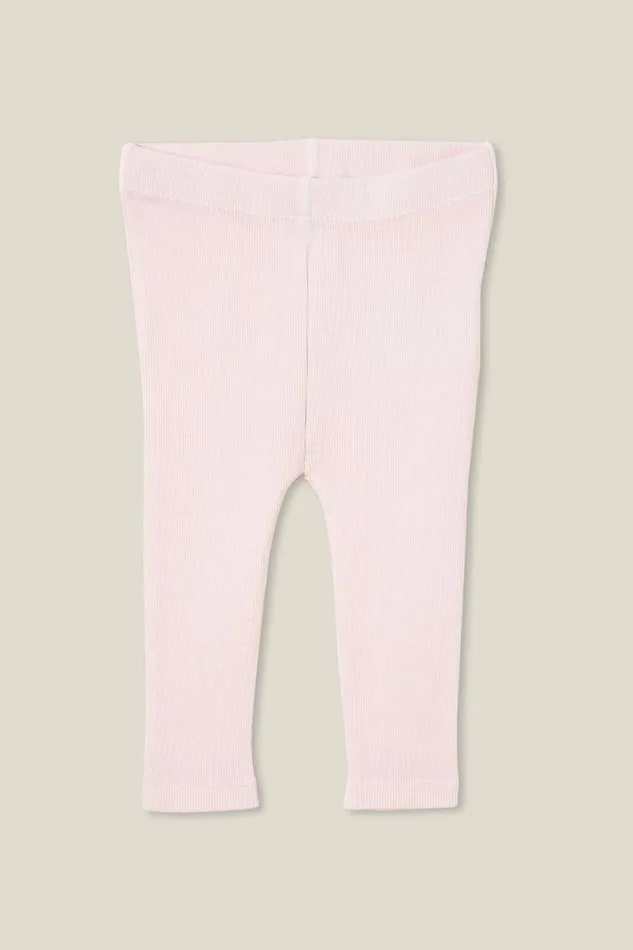 The Row Rib Skinny Legging Ballerina Wash Baby Cotton On Bottoms
