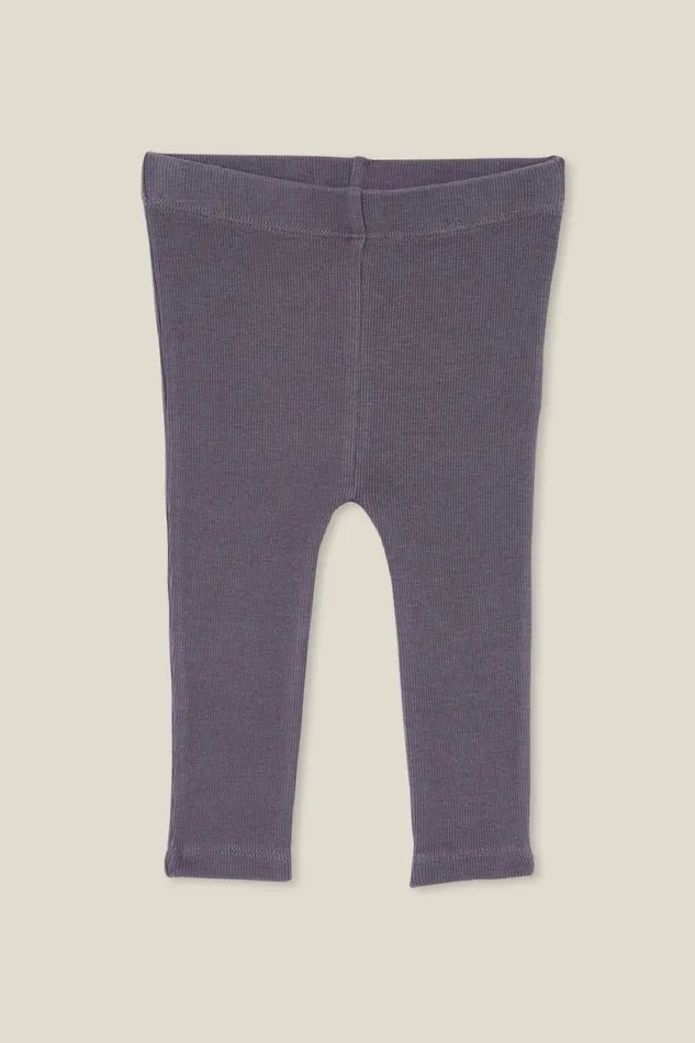The Row Rib Skinny Legging Rabbit Grey Wash Baby Cotton On Bottoms