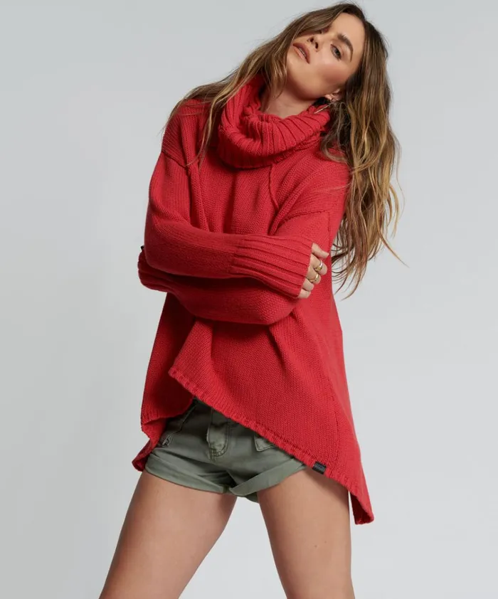 THICK PURE ROLL NECK SWEATER Women One Teaspoon Knitwear