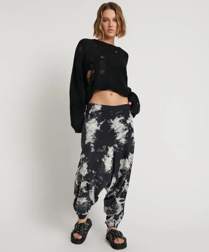 TIE DYE ORGANIC HAREM PANT Women One Teaspoon Bottoms