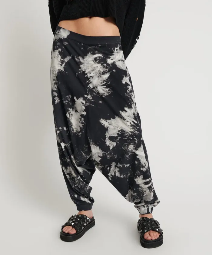 TIE DYE ORGANIC HAREM PANT Women One Teaspoon Bottoms TIE DYE ORGANIC HAREM PANT Women One Teaspoon Bottoms