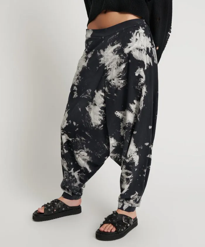 TIE DYE ORGANIC HAREM PANT Women One Teaspoon Bottoms TIE DYE ORGANIC HAREM PANT Women One Teaspoon Bottoms