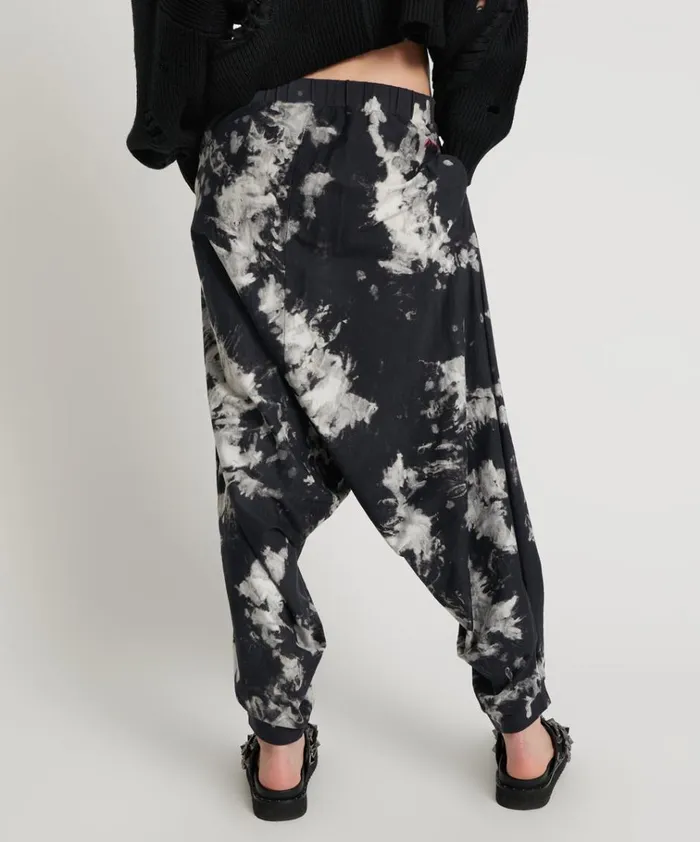 TIE DYE ORGANIC HAREM PANT Women One Teaspoon Bottoms TIE DYE ORGANIC HAREM PANT Women One Teaspoon Bottoms