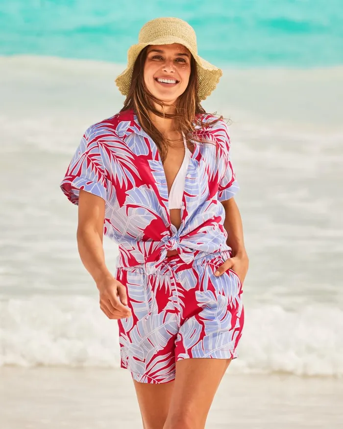 Tommy Bahama Ashby Isles Perfectly Paradise 34Sleeve TShirt White Women Tops and Shirts Tommy Bahama Ashby Isles Perfectly Paradise 34Sleeve TShirt White Women Tops and Shirts