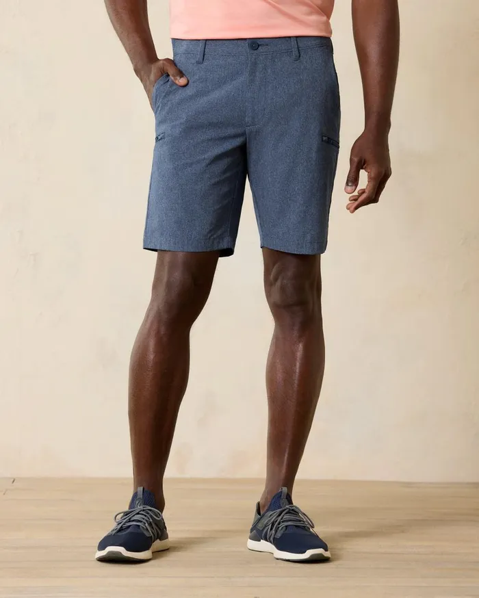 Tommy Bahama Bahama Coast Cargo IslandZone 9Inch Shorts Jet Black Men Shorts