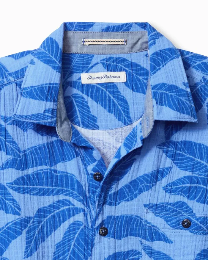 Tommy Bahama Beachside Cotton Azul Fronds ShortSleeve Shirt Blue Muscari Men Shirts Tommy Bahama Beachside Cotton Azul Fronds ShortSleeve Shirt Blue Muscari Men Shirts