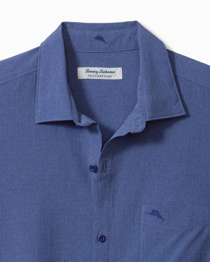 Tommy Bahama Big and Tall Bahama Coast Sands IslandZone LongSleeve Shirt Classic Blue Big and Tall Shirts Tommy Bahama Big and Tall Bahama Coast Sands IslandZone LongSleeve Shirt Classic Blue Big and Tall Shirts