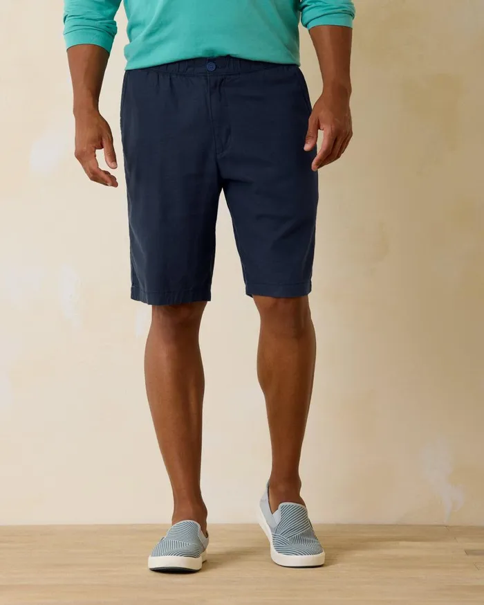 Tommy Bahama Big and Tall Dockside Bay LinenBlend ElasticWaist Shorts Stone Khaki Big and Tall Shorts Tommy Bahama Big and Tall Dockside Bay LinenBlend ElasticWaist Shorts Stone Khaki Big and Tall Shorts