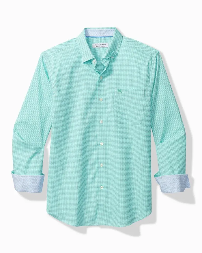 Tommy Bahama Big and Tall Sarasota Stretch Ventura Isles IslandZone Stripe Shirt Kohala Teal Big and Tall Shirts Tommy Bahama Big and Tall Sarasota Stretch Ventura Isles IslandZone Stripe Shirt Kohala Teal Big and Tall Shirts