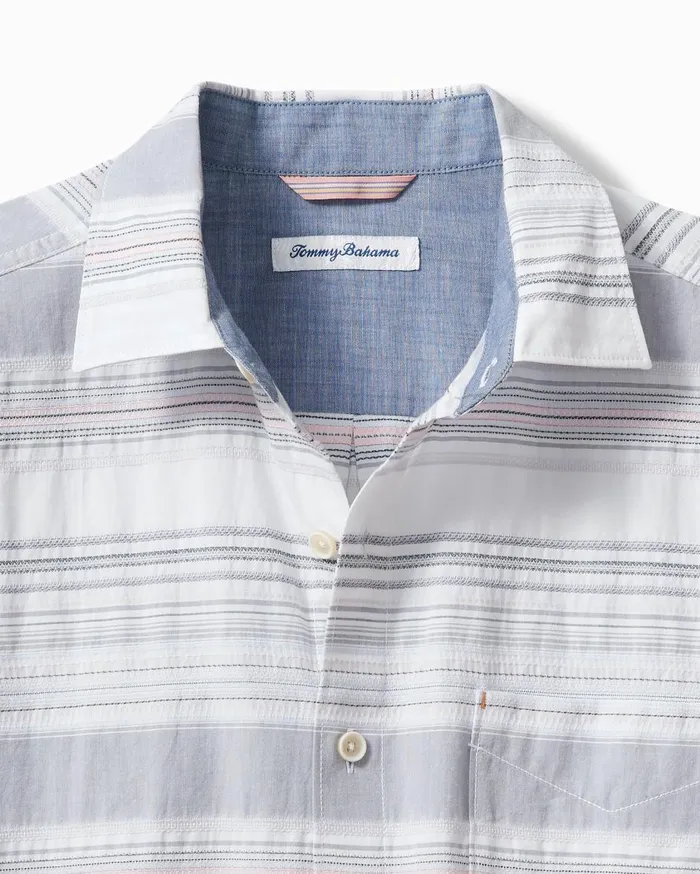 Tommy Bahama Big and Tall White Sand Beach Stripe Shirt Coconut Cream Big and Tall Shirts Tommy Bahama Big and Tall White Sand Beach Stripe Shirt Coconut Cream Big and Tall Shirts