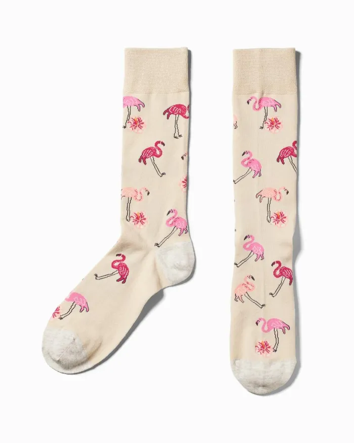 Tommy Bahama Blue Marlin Bay Socks Stone MenBig and Tall Socks