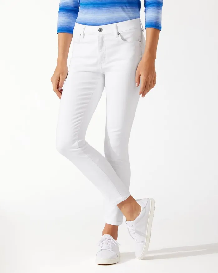 Tommy Bahama Boracay Indigo 9inch Bermuda Shorts Bright Blue Wash Women Jeans