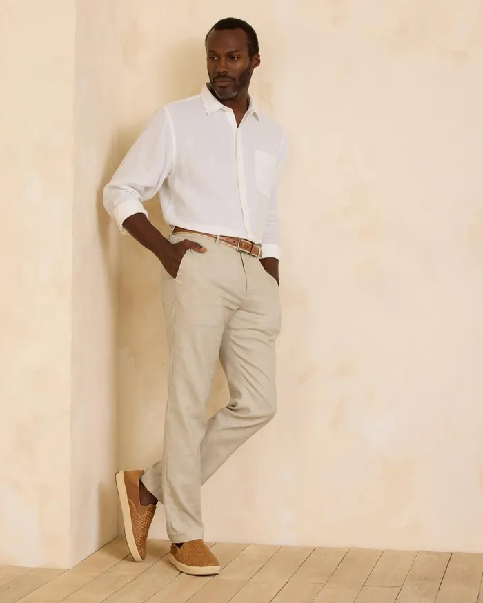 Tommy Bahama Chip Shot IslandZone 5Pocket Pants Stone Khaki Men Pants and Chinos