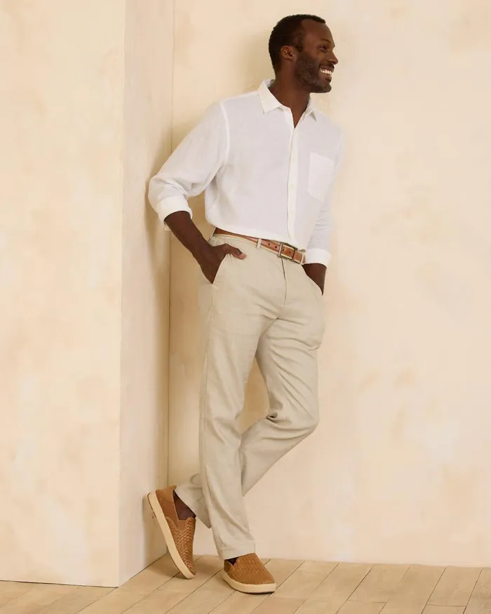 Tommy Bahama Chip Shot IslandZone 5Pocket Pants Stone Khaki Men Pants and Chinos