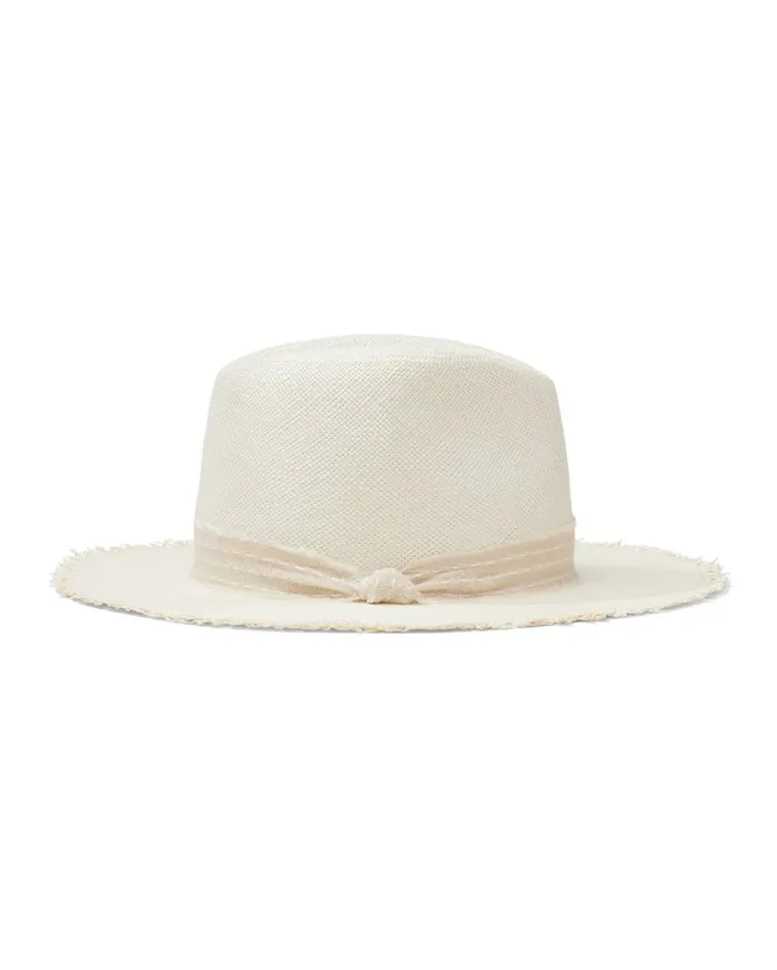 Tommy Bahama Crochet Raffia Fedora Hat Natural Women Hats and Caps