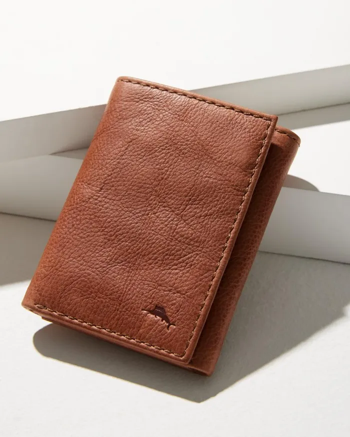 Tommy Bahama Crunch Slimfold Wallet Tan MenBig and Tall Wallets and Accessories