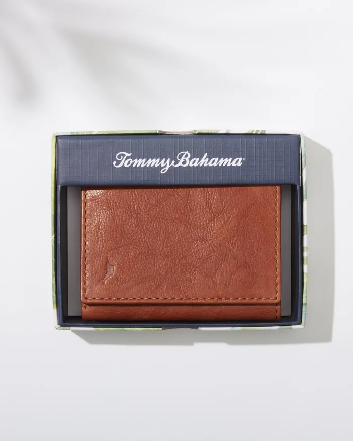Tommy Bahama Crunch Slimfold Wallet Tan MenBig and Tall Wallets and Accessories
