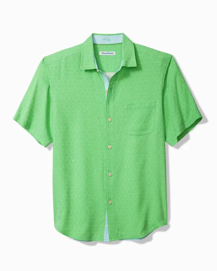 Tommy Bahama Diamond Point Silk Camp Shirt Spring Bouquet Men Shirts