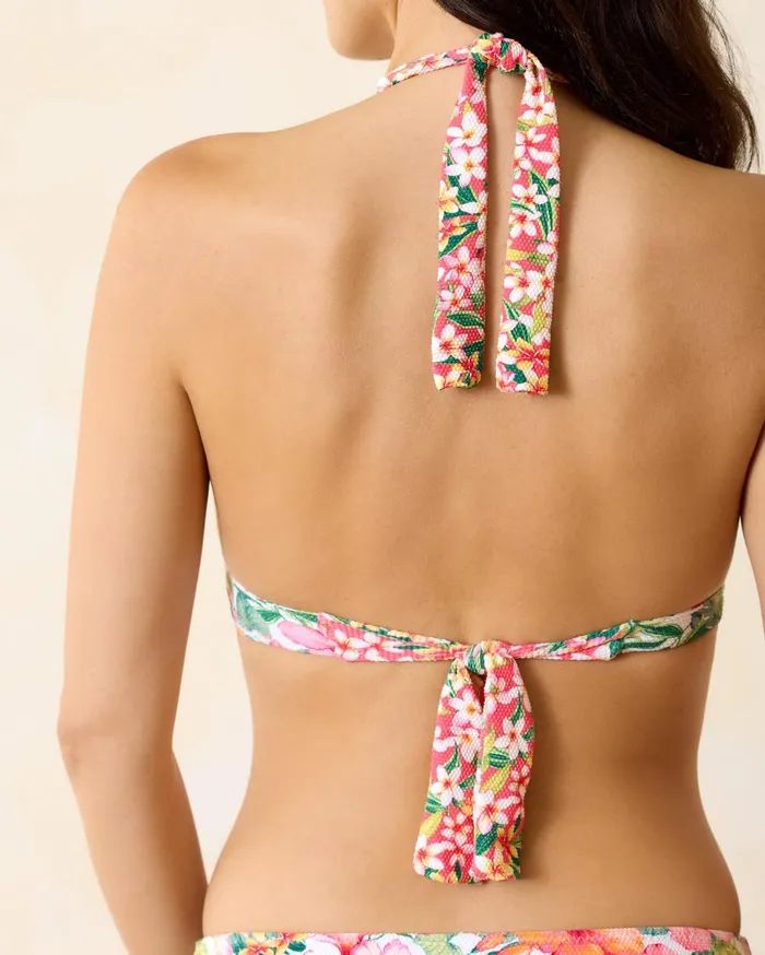 Tommy Bahama Island Cays Shell Beach Flounce Skirted Bikini Bottoms Passion Pink Women Bikini Bottoms