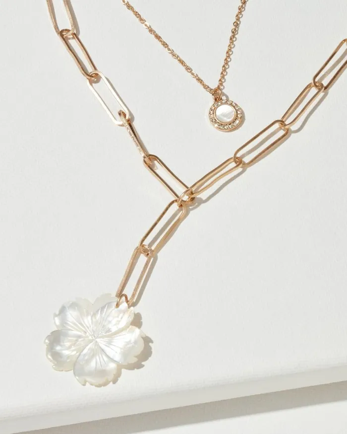 Tommy Bahama Island Essence Hibiscus Y Necklace Gold Women Jewelry Collections