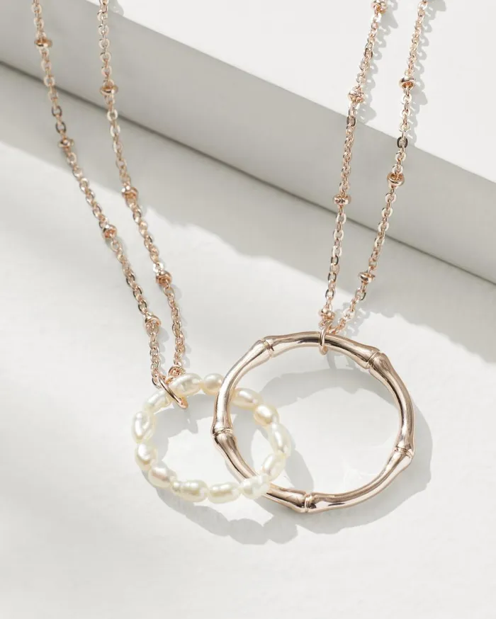 Tommy Bahama Island Essence Rose Gold DoubleLoop Necklace Rose Gold Women Jewelry Collections Tommy Bahama Island Essence Rose Gold DoubleLoop Necklace Rose Gold Women Jewelry Collections