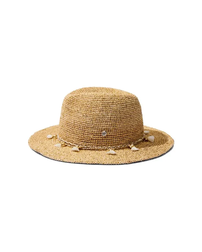 Tommy Bahama Jovanna Stripe Hat Florawhitegrigiosalmon Women Hats and Caps