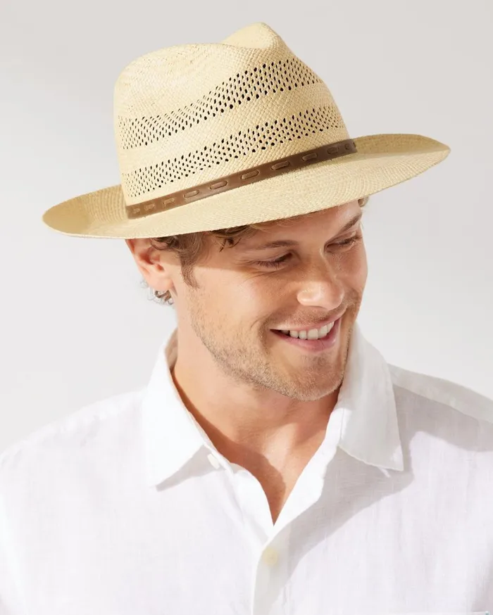 Tommy Bahama Keats Panama Hat Natural MenBig and Tall Hats and Caps