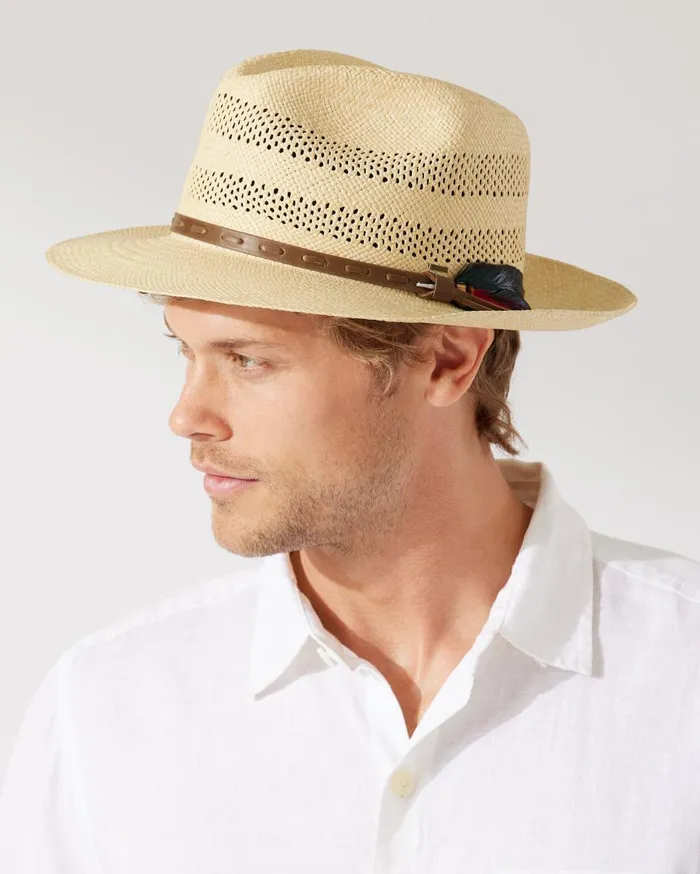 Tommy Bahama Keats Panama Hat Natural MenBig and Tall Hats and Caps