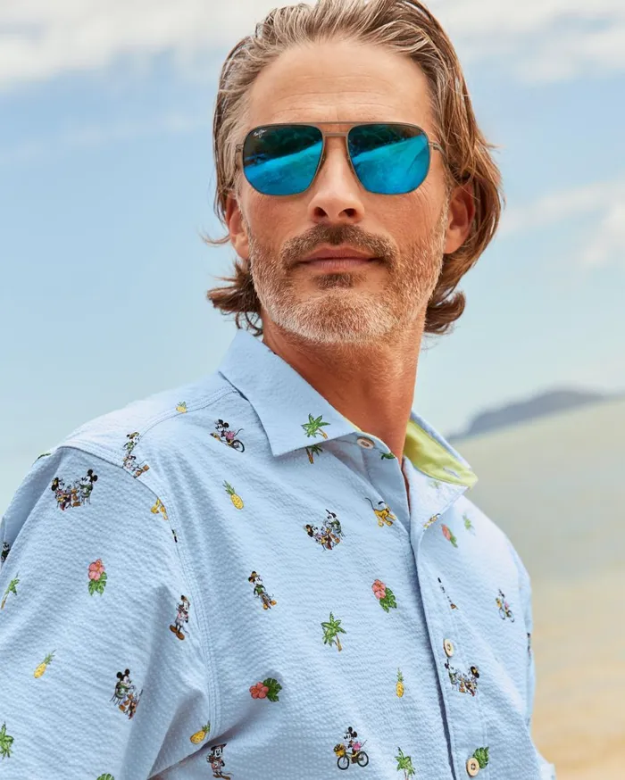 Tommy Bahama Mamalu Bay Sunglasses By Maui Jim Gloss Black MenBig and TallWomen Maui Jim Sunglasses