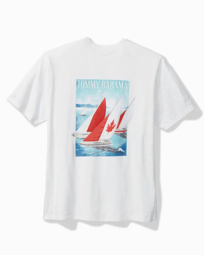 Tommy Bahama Maple Sails ShortSleeve Lux TShirt White Men TShirts