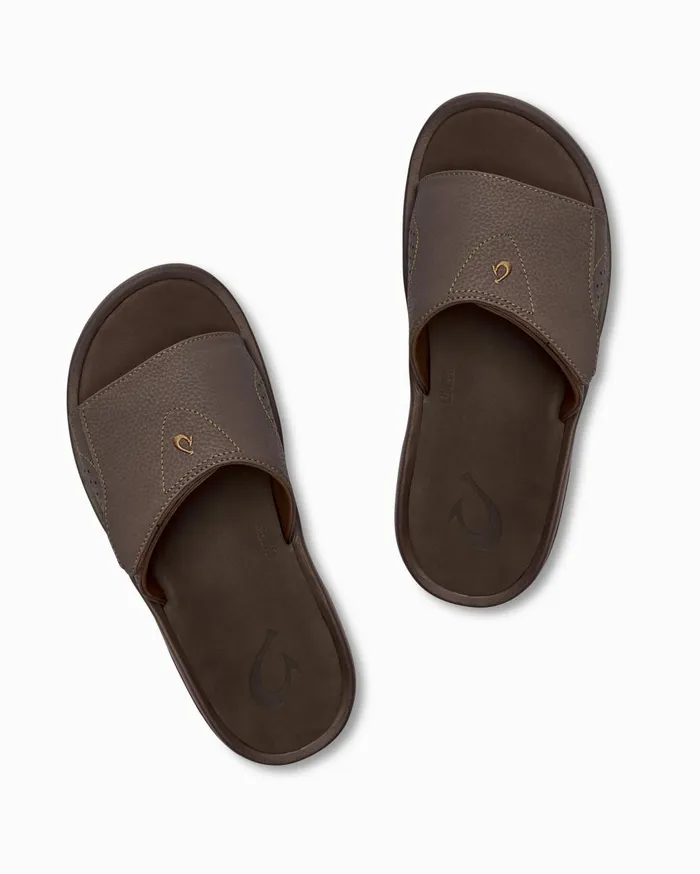 Tommy Bahama OluKai Nalu Slide Sandals Black MenBig and Tall Shoes and Sandals