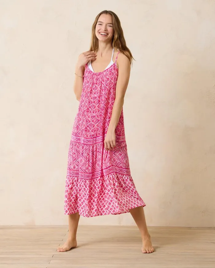 Tommy Bahama Shell Beach Midi Coverup Dress Passion Pink Women Dresses Tommy Bahama Shell Beach Midi Coverup Dress Passion Pink Women Dresses