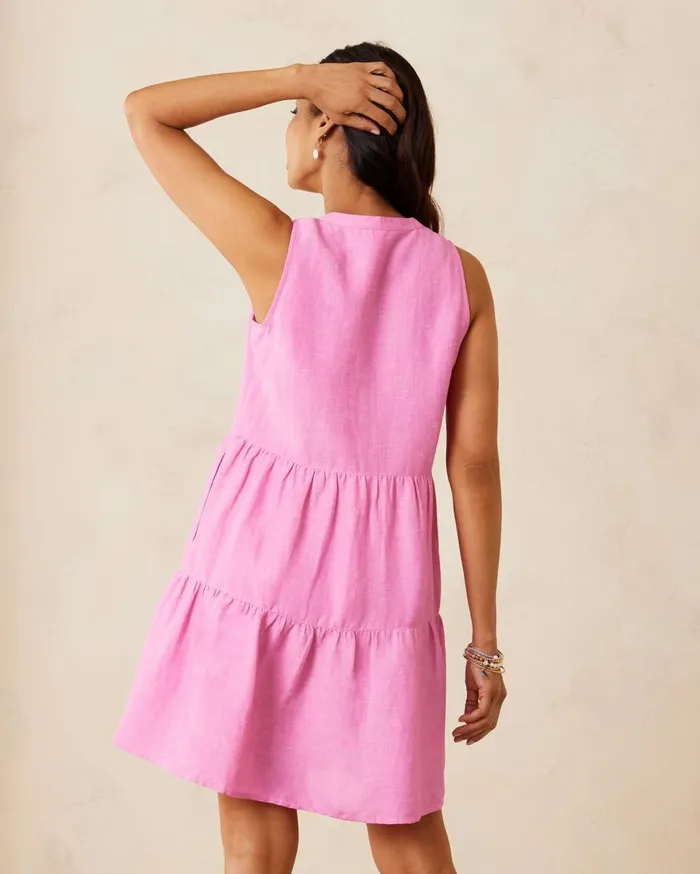 Tommy Bahama St Lucia Tiered Coverup Dress Preppy Pink Women Dresses Tommy Bahama St Lucia Tiered Coverup Dress Preppy Pink Women Dresses