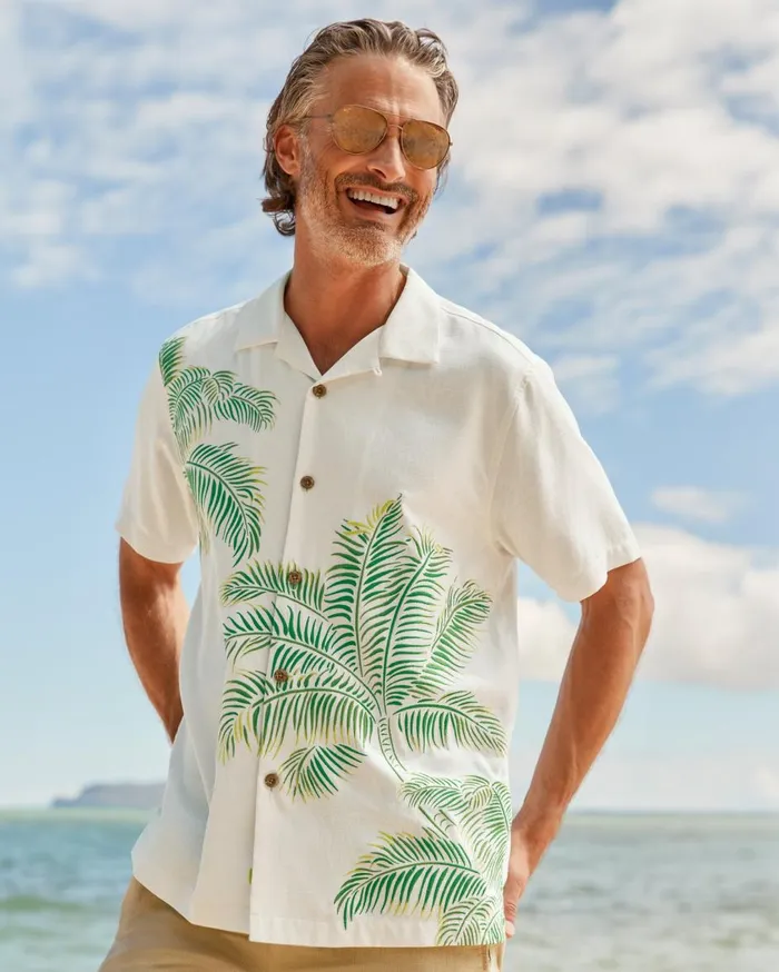 Tommy Bahama String Of Palms Silk Camp Shirt Continental Men Shirts Tommy Bahama String Of Palms Silk Camp Shirt Continental Men Shirts