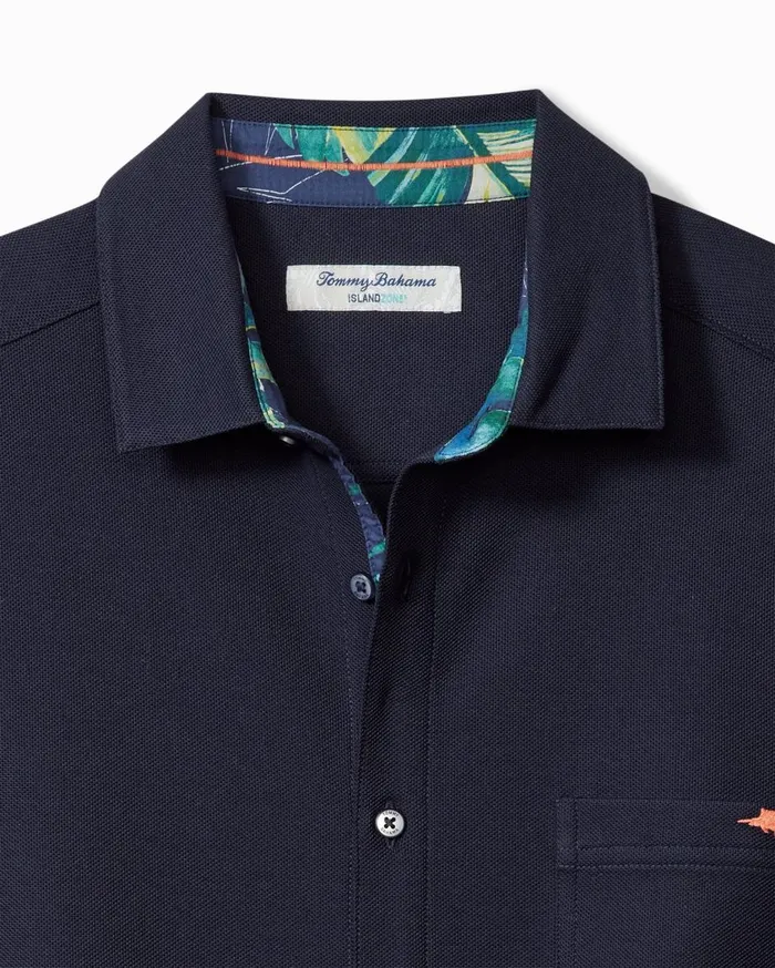 Tommy Bahama Sunnyvale Blooms IslandZone Five O039Clock Shirt Blue Jean Men Shirts