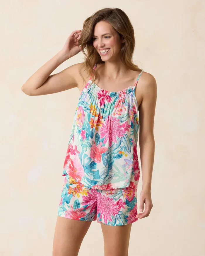 Tommy Bahama Tank and Pants Pajama Set Pink Camila Women Sleepwear Tommy Bahama Tank and Pants Pajama Set Pink Camila Women Sleepwear