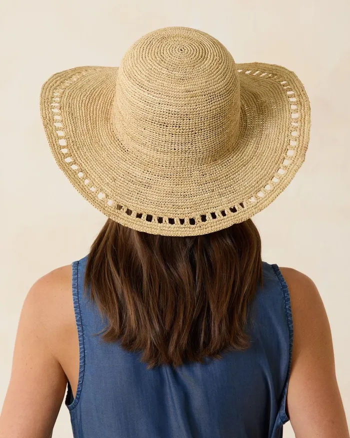 Tommy Bahama Taylor Straw Raffia Lux Hat Naturalgoldwhite Women Hats and Caps Tommy Bahama Taylor Straw Raffia Lux Hat Naturalgoldwhite Women Hats and Caps