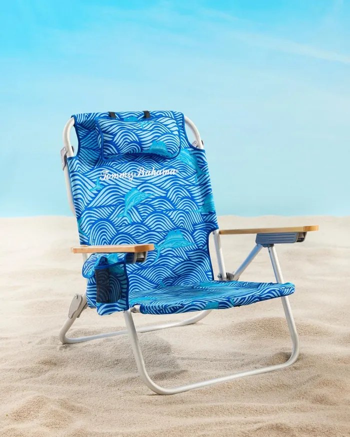 Tommy Bahama Tommy Bahama Malachite Print Deluxe Backpack Beach Chair Multicolor Beach and Home Beach Chairs