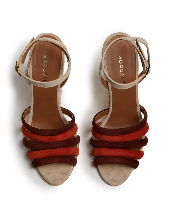 Tones Wedge Paglia Multicolor Ecru039 Women La Double J Shoes Tones Wedge Paglia Multicolor Ecru039 Women La Double J Shoes