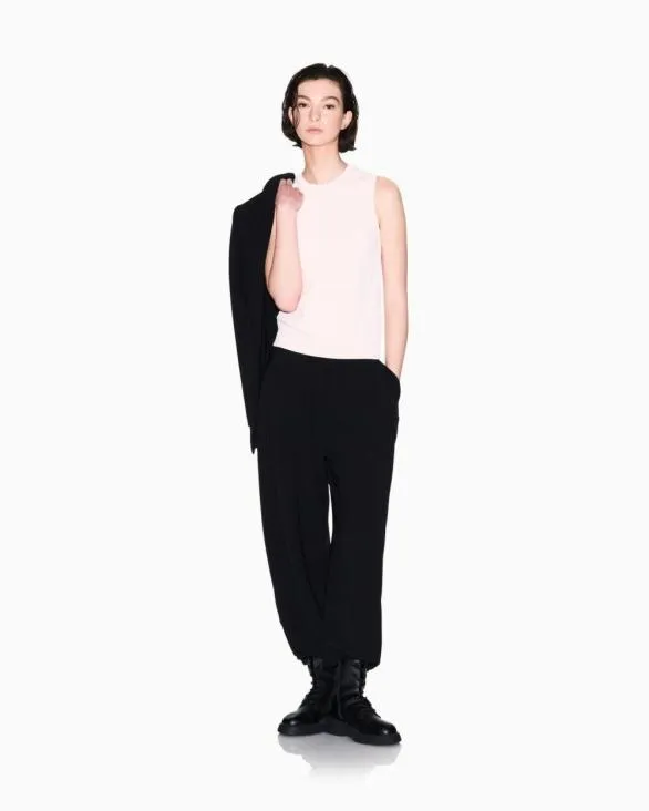 Top With Allover Logo Pink Women Armani Knitwear Top With Allover Logo Pink Women Armani Knitwear