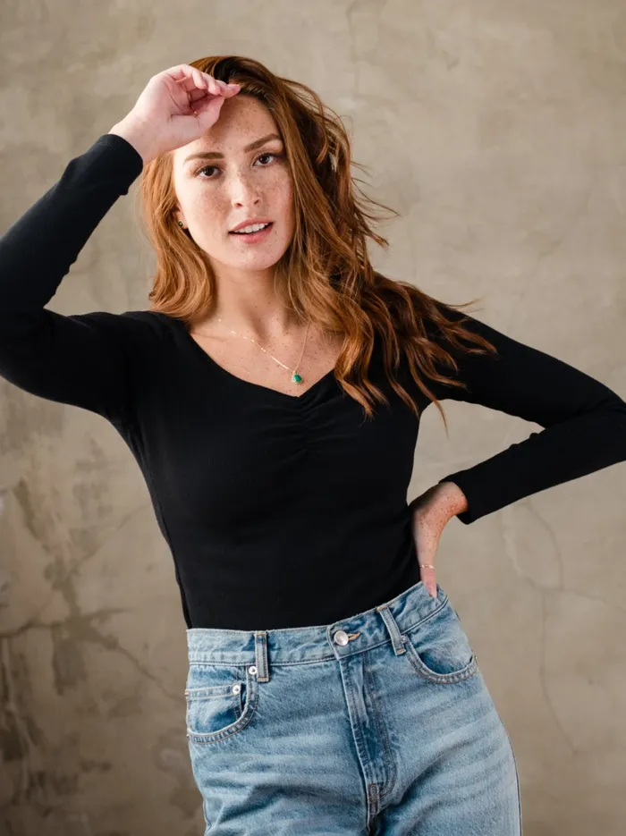 Tops Able Women Mya Ruched Top Black