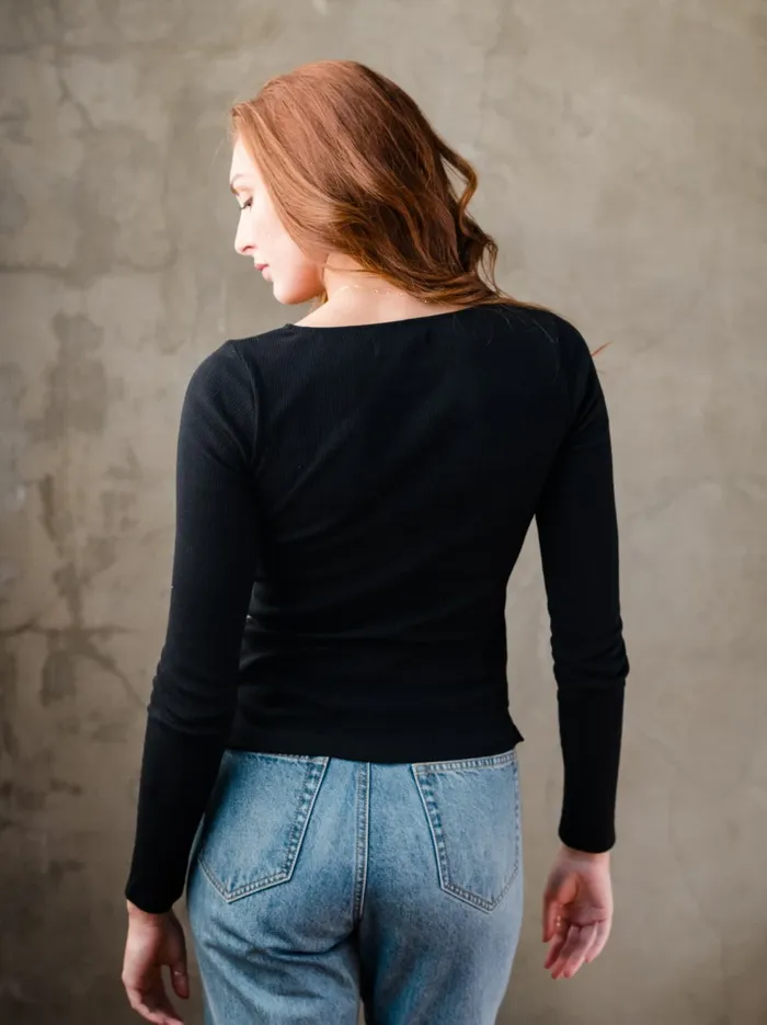 Tops Able Women Mya Ruched Top Black